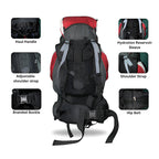 Mega Deal – 70L Hiking Bag(Aluminum Rods)  + waist Bag + Rain Coat | Save 700 with HikerMart