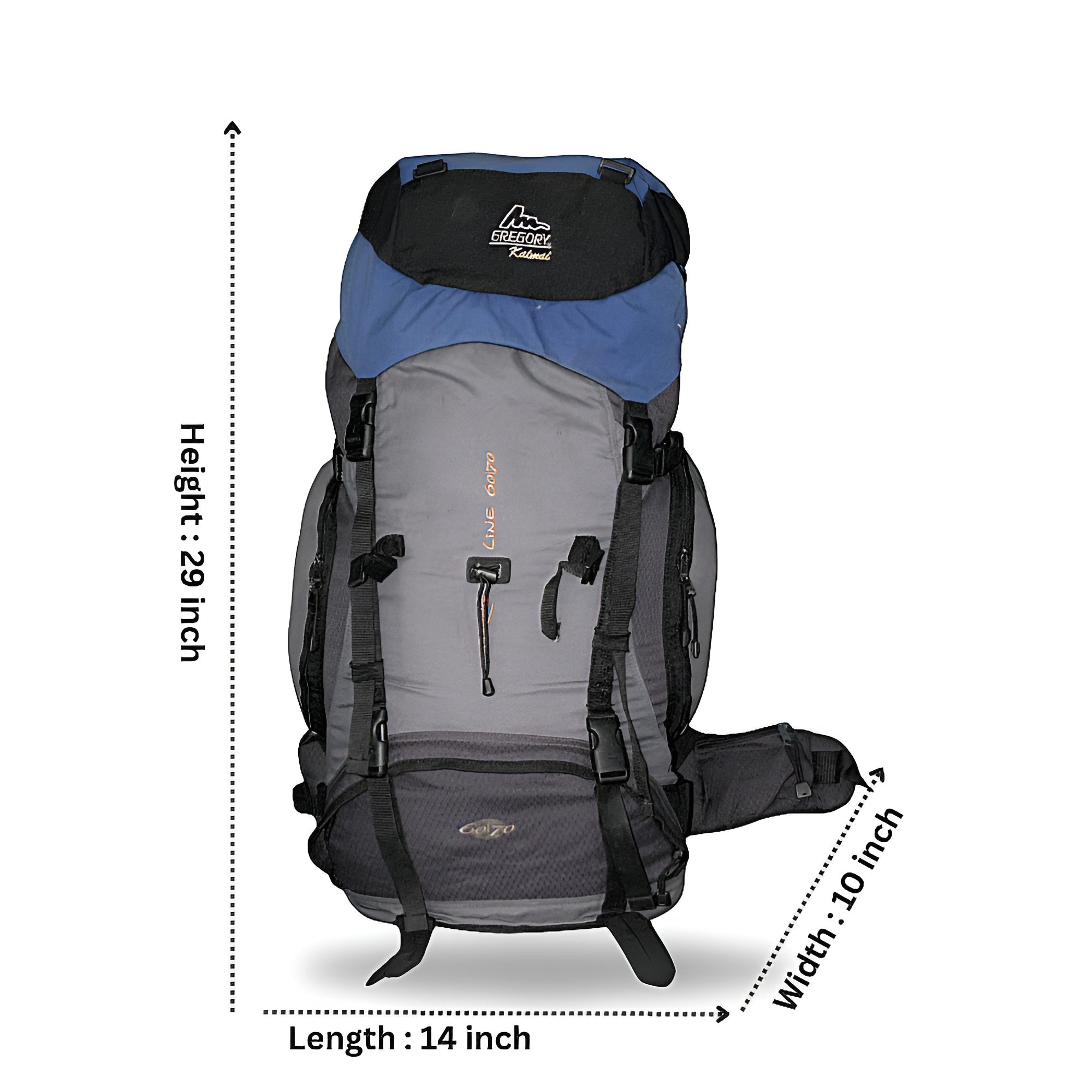 Imported 65L Gregory Katmai Hiking & Travel Backpack – Lightweight & Comfortable