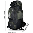 Cakard Professional Mountaineering Backpack – 65+10L | Waterproof & Durable