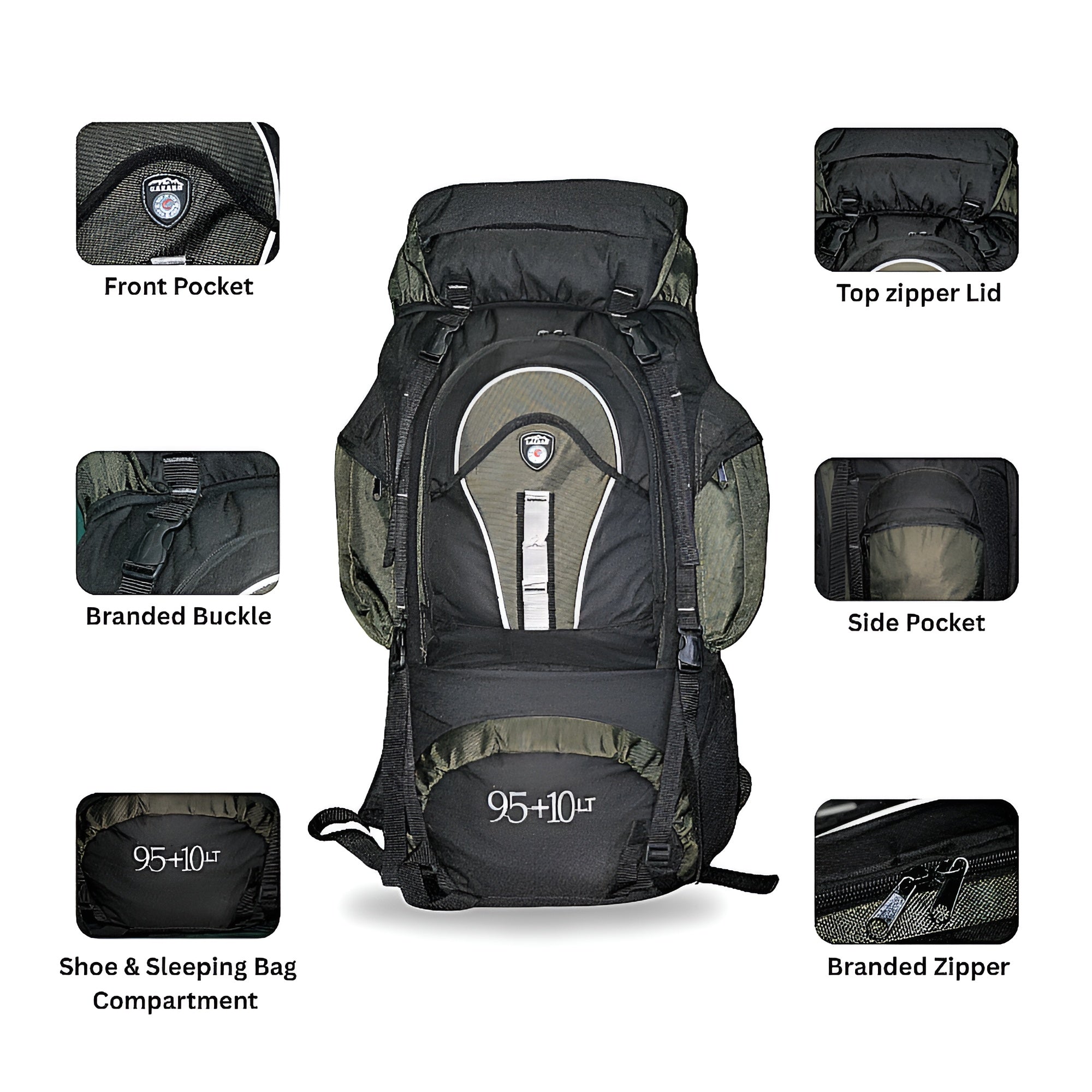 Mega Adventure Deal – 65L Hiking Bag + String Bag + Rain Coat | Save 700 with HikerMart