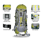 Adventureidge 70L Heavy Duty Outdoor Backpack – Hiking, Camping & Travel