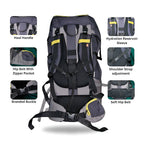 Mega Adventure Deal – 65L Hiking Bag(Aluminum Rods) + String Bag + Rain Coat | Save 1000 with HikerMart