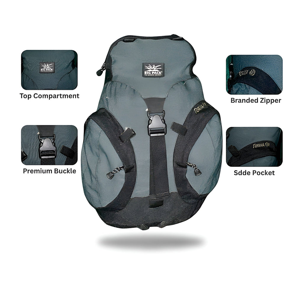 Imported BIGPACK 50L Heavy Duty Hiking Backpack
