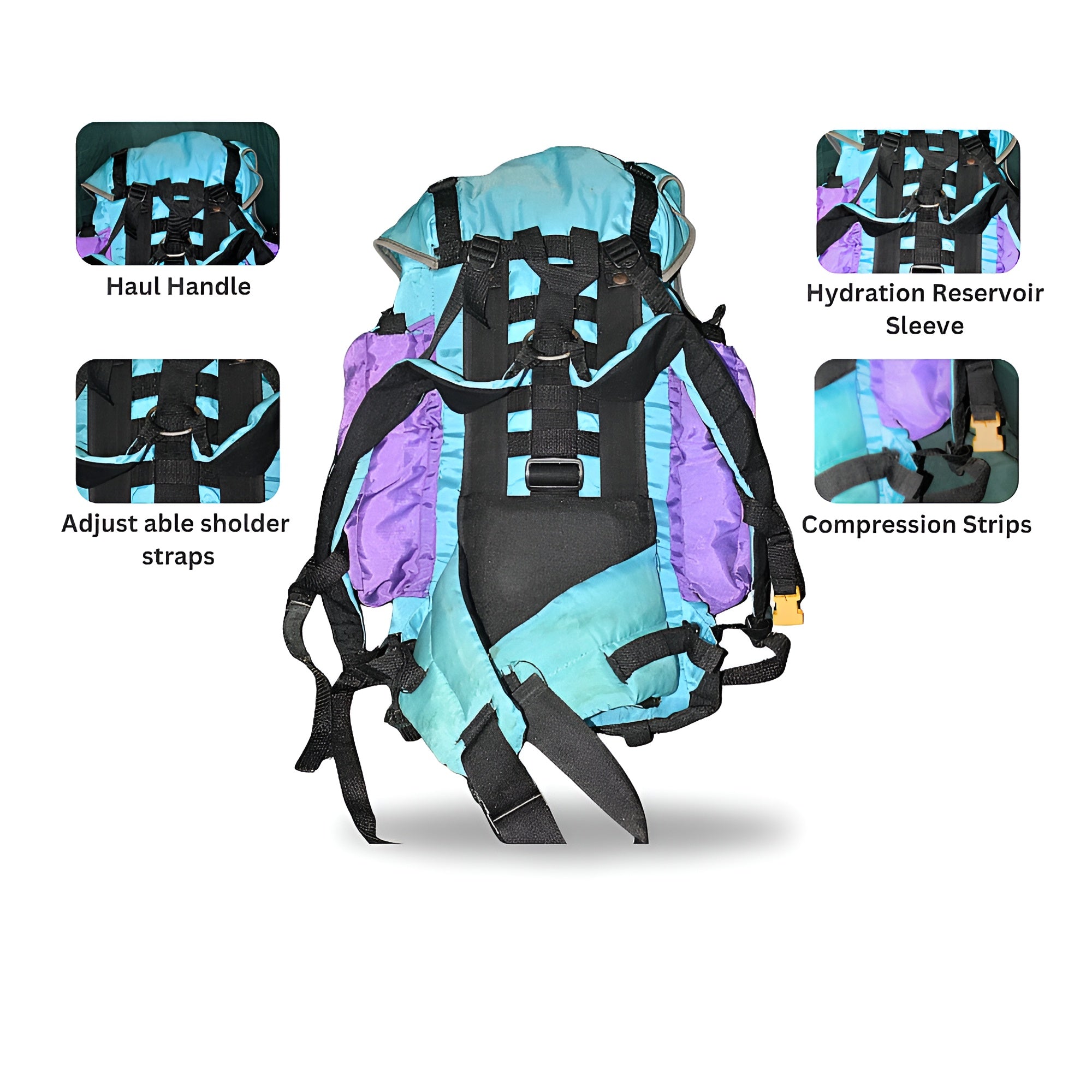 High Sierra 45L Outdoor Backpack – Durable & Lightweight for Hiking, Camping & Travel