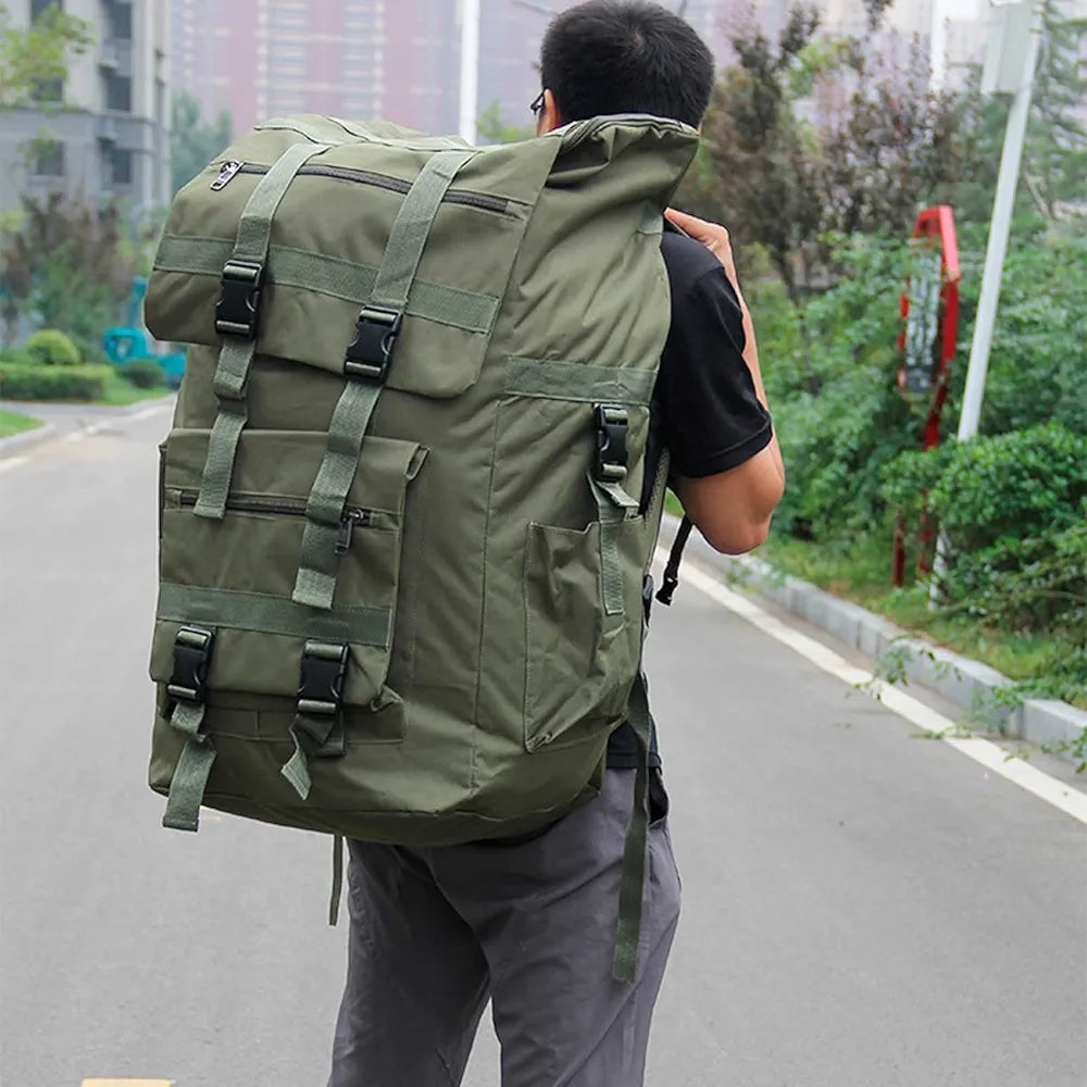 Imported FLYIFE 120L Hiking Backpack Camping Large Trekking Rucksack Mountaineering