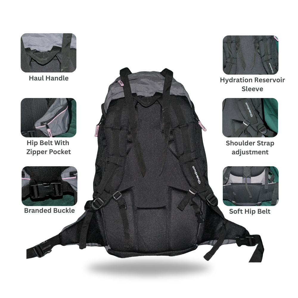 Quechua 50L – Compact Backpack for Running, Hiking & Travel
