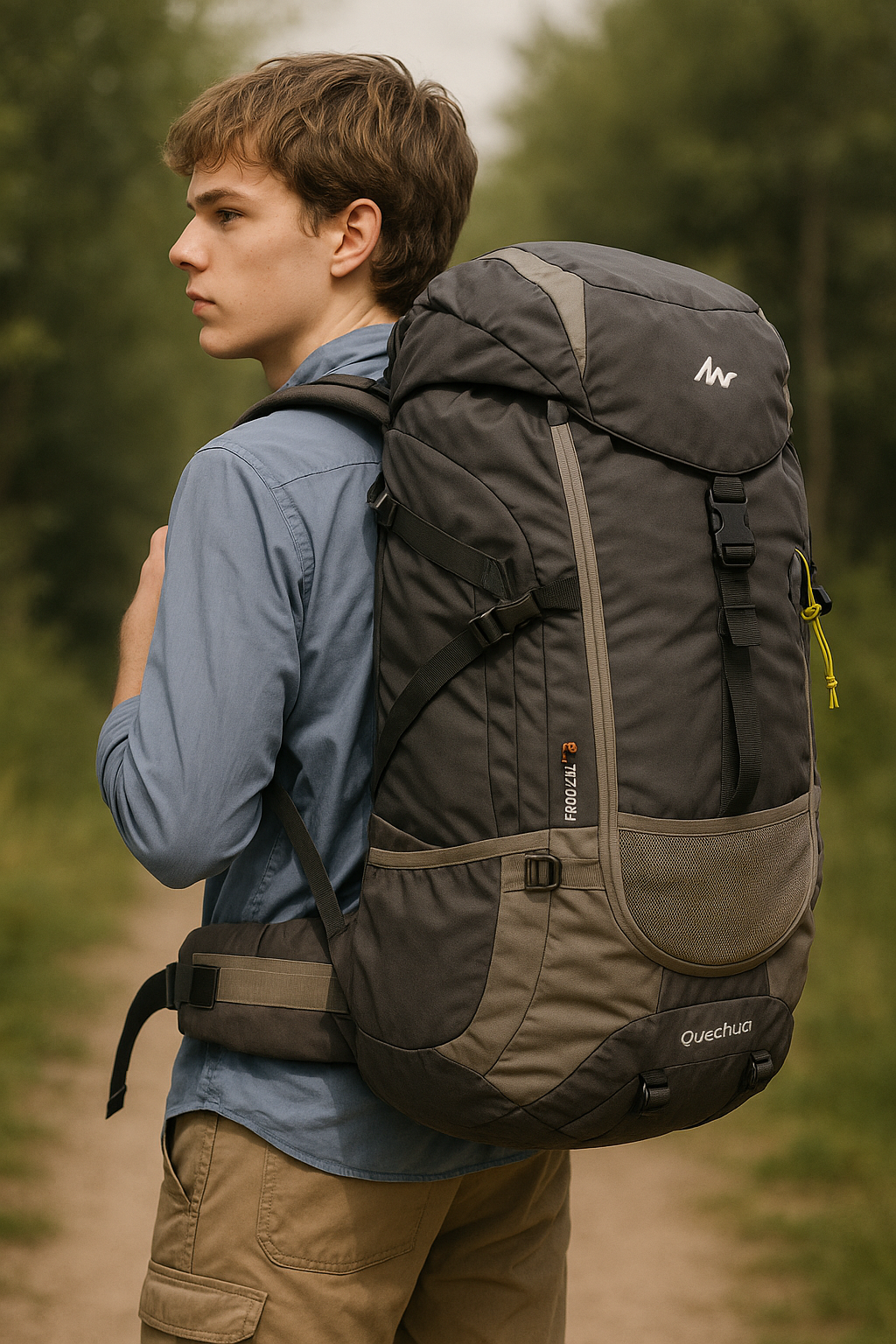 Mega Adventure Deal – 65L Hiking Bag(Aluminum Rods) + String Bag + Rain Coat | Save 1000 with HikerMart