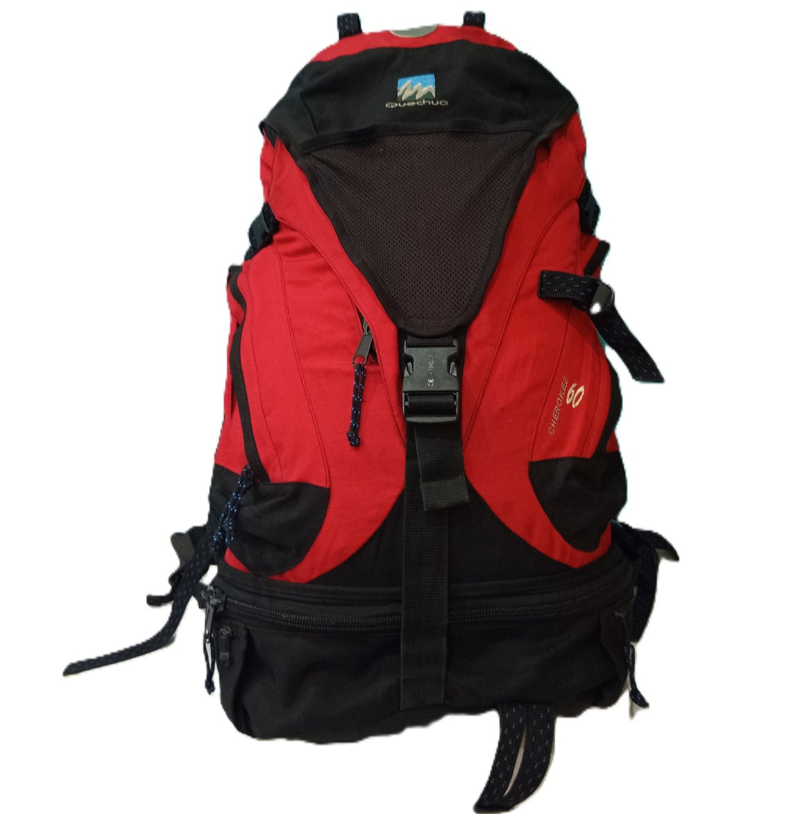 Quechua Forclaz 60L Trekking Backpack – Red/Black