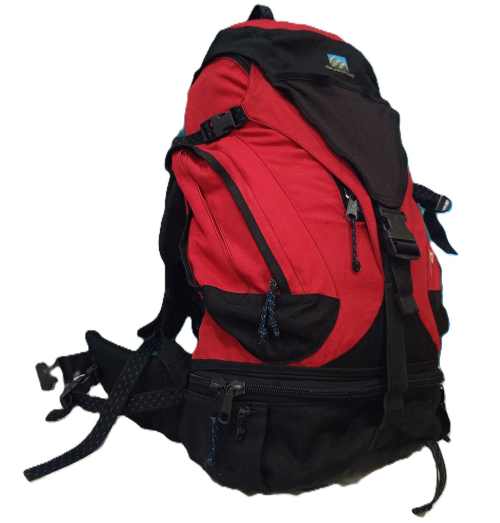 Quechua Forclaz 60L Trekking Backpack – Red/Black