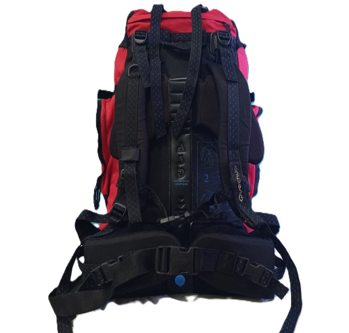 Quechua Forclaz 60L Trekking Backpack – Red/Black