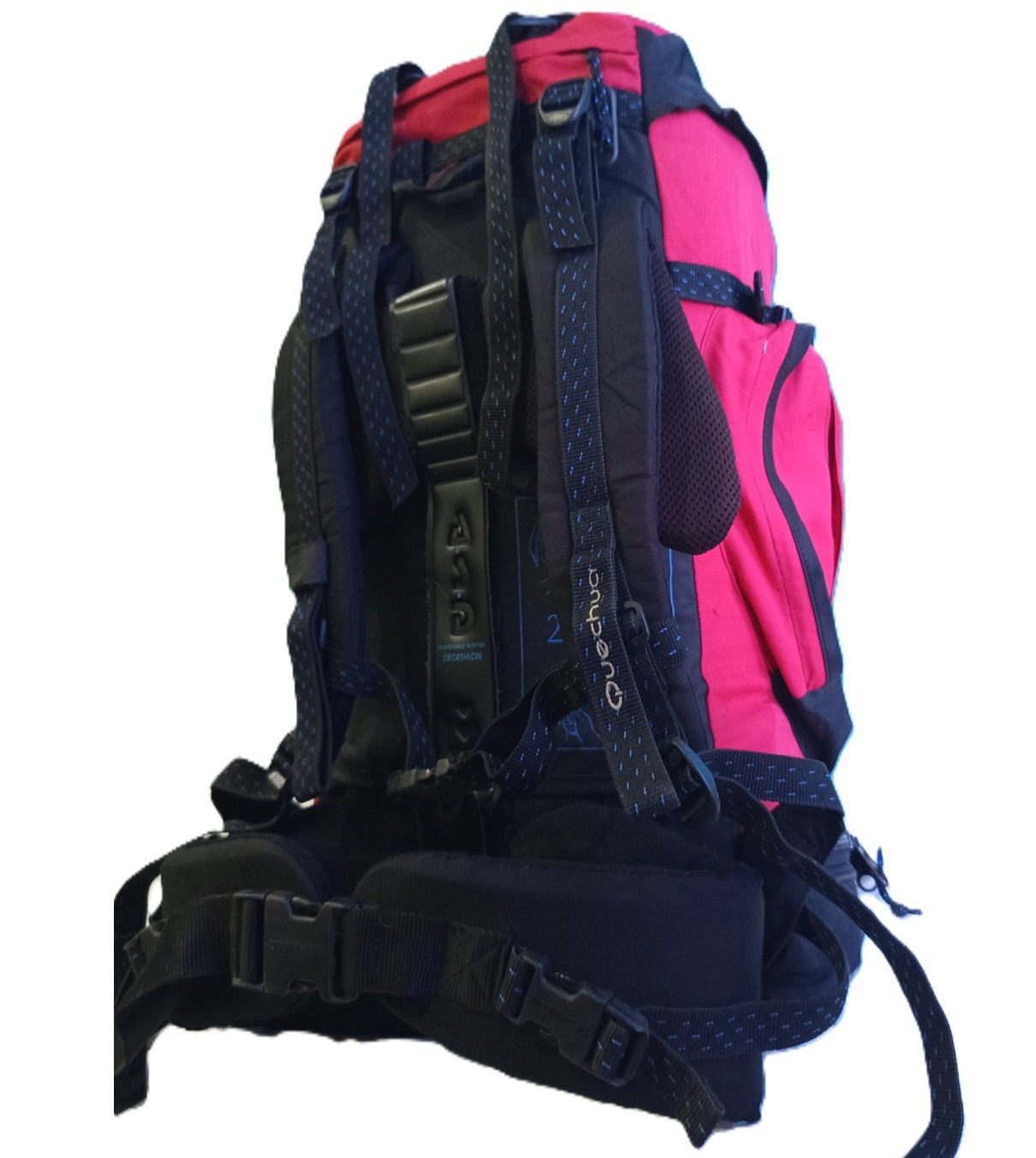 Quechua Forclaz 60L Trekking Backpack – Red/Black