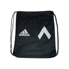 Adidas Drawstring Bag – black/white 14" x 18"