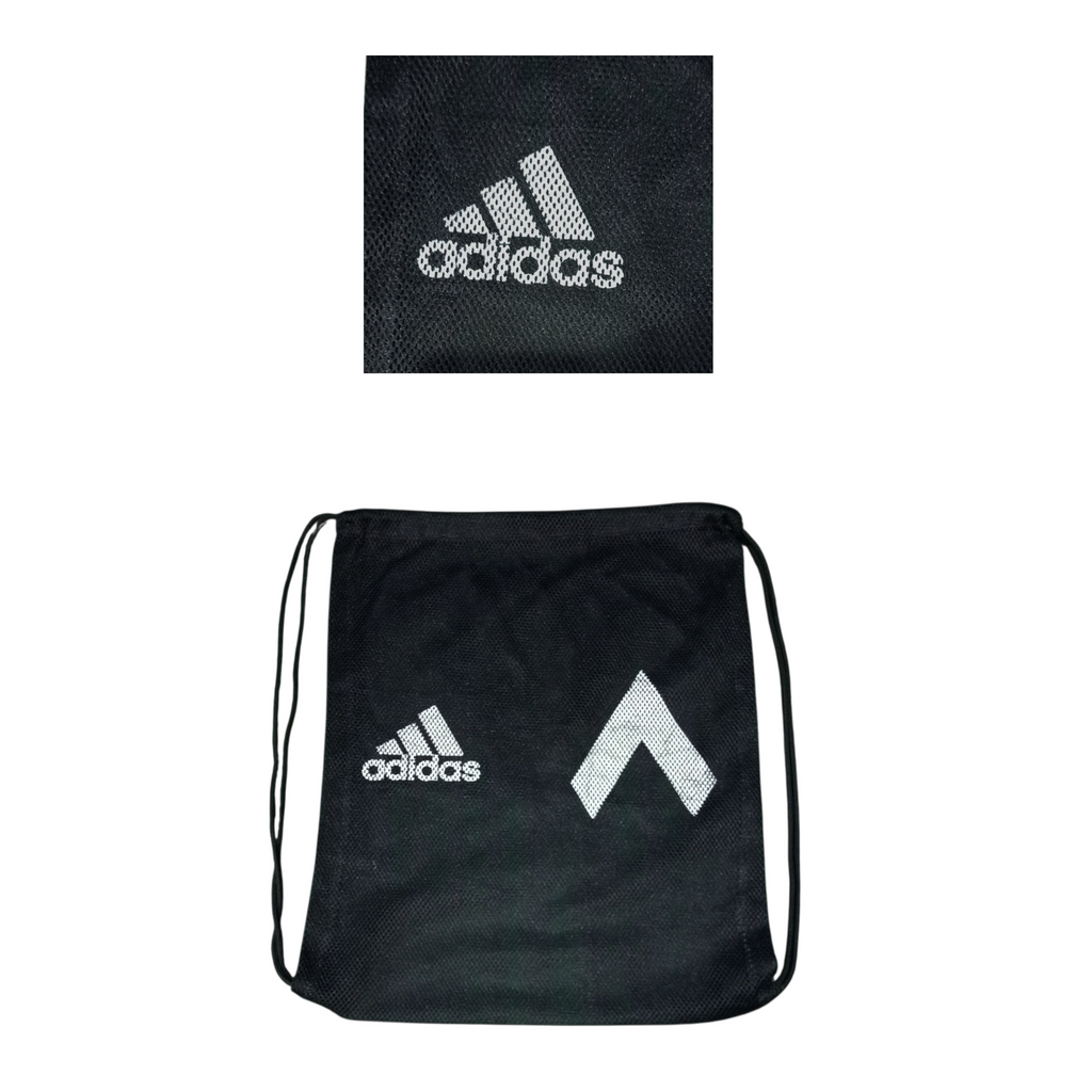 Adidas Drawstring Bag – black/white 14" x 18"