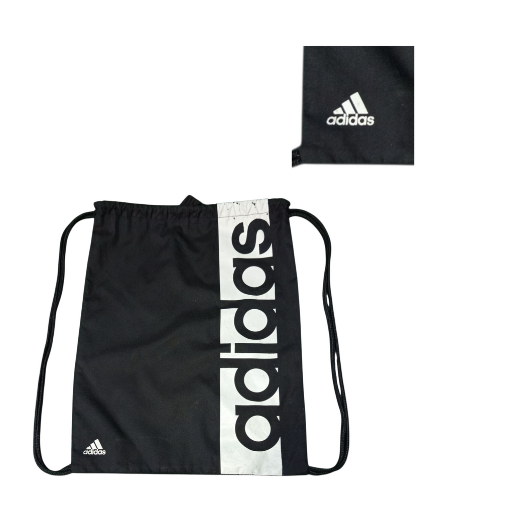 Adidas Drawstring Bag / Gymsack – BLACK 14" x 18"