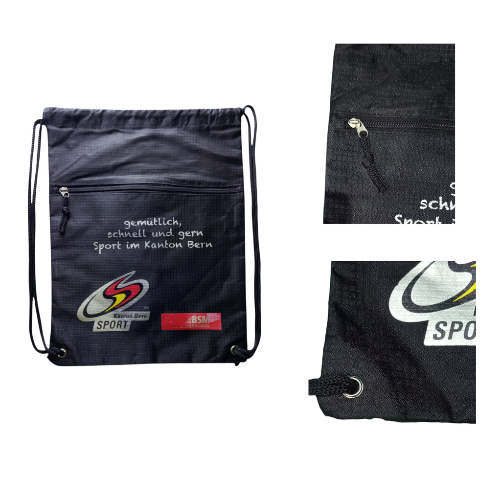 SPORT Drawstring Bag – BLACK 14" x 18"